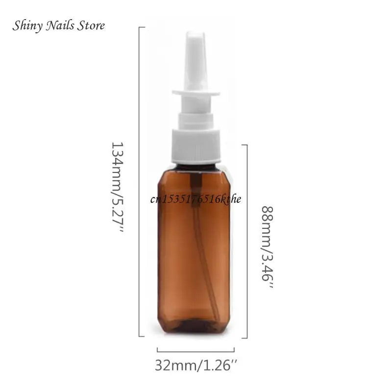 50ml Clear Empty Plastic Nasal Bottles Sprayer Nose Refillable Bottling Dropship