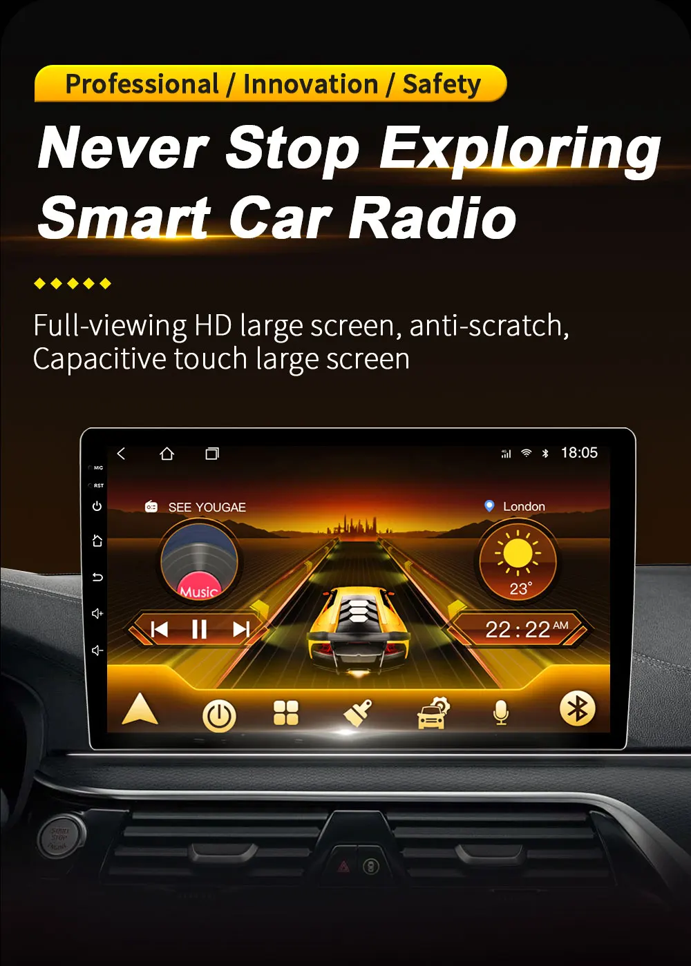 لكيا سول 2007 - 2011 أندرويد 15 راديو السيارة الوسائط المتعددة مشغل فيديو نظام تحديد المواقع والملاحة مرآة ربط اللاسلكية أندرويد السيارات