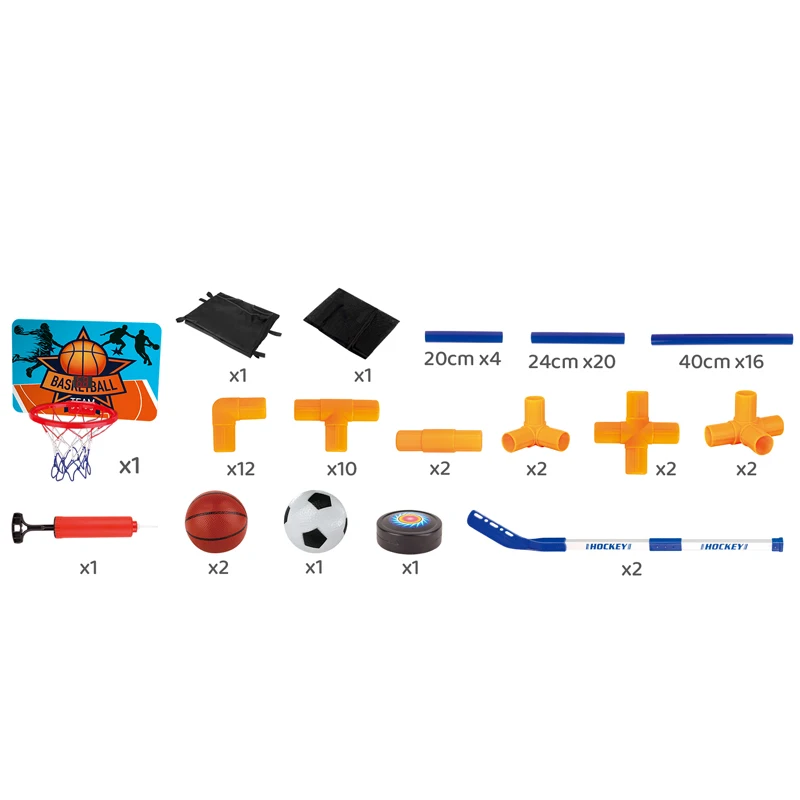 Sport Scoring Game Basketball Football Hockey 3 in 1 Kids Basketball Stand Toy