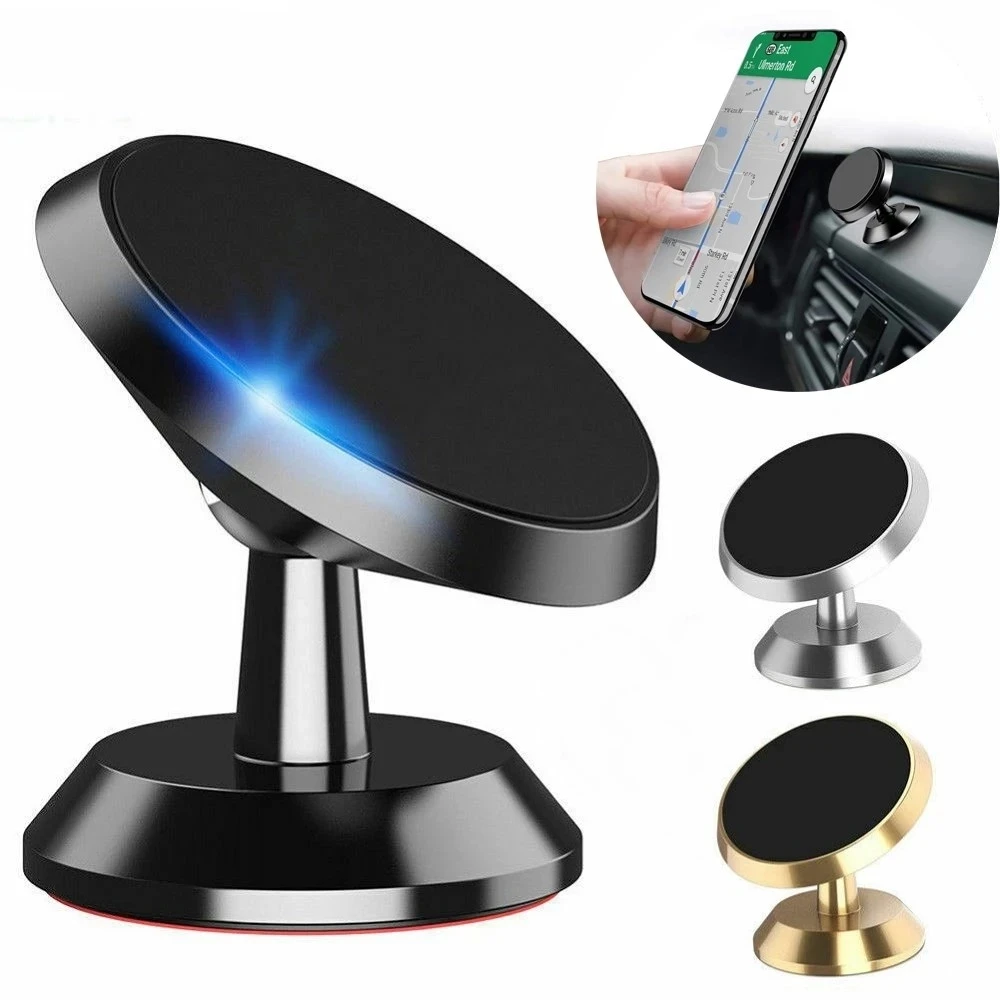 

Magnetic Car Phone Holder Magnet Smartphone Mobile Stand Cell GPS Support For iPhone 13 12 XR Xiaomi Mi Huawei Samsung LG
