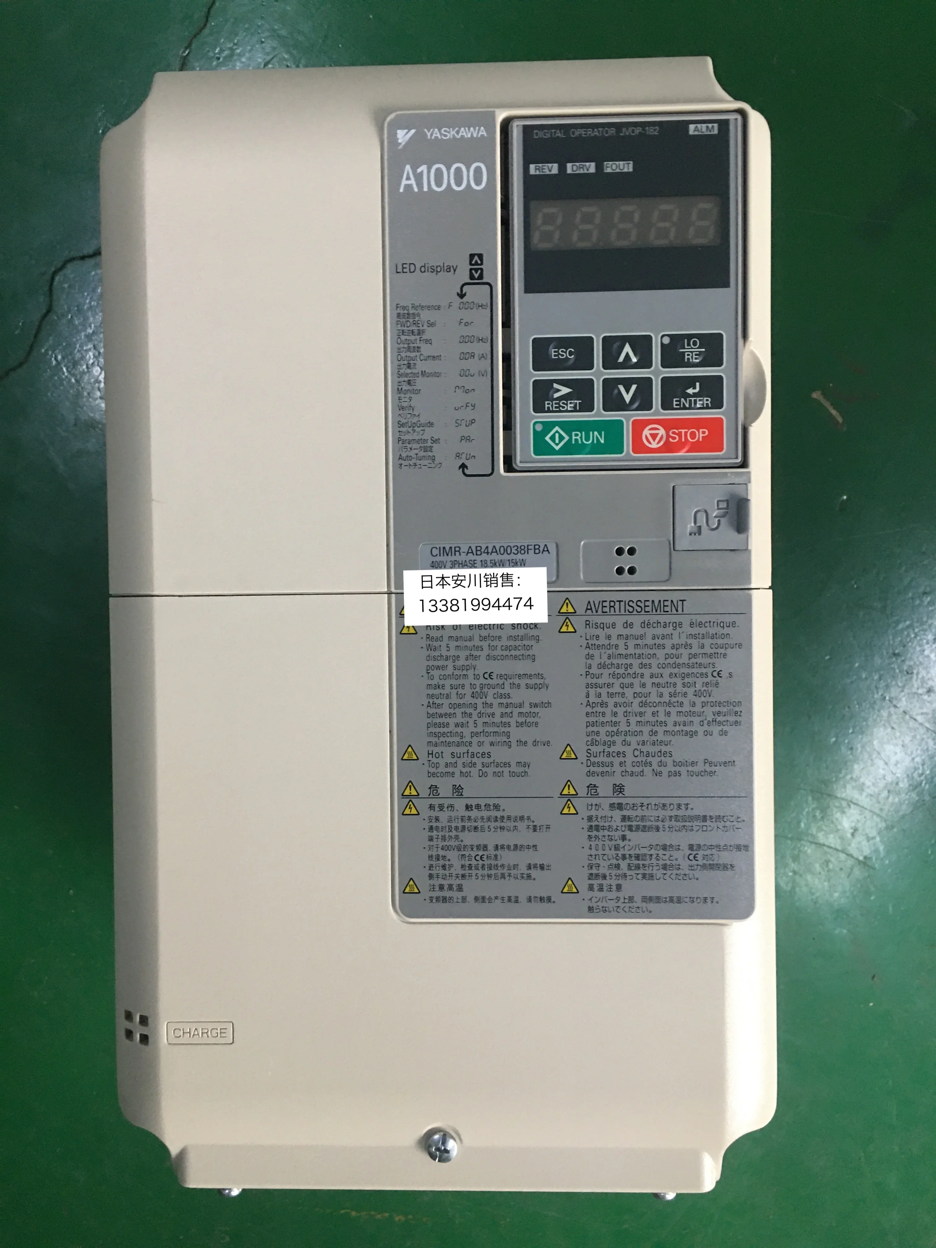 A1000  CIMR-AB4A0038FBA  15KW/18.5KW   new and original