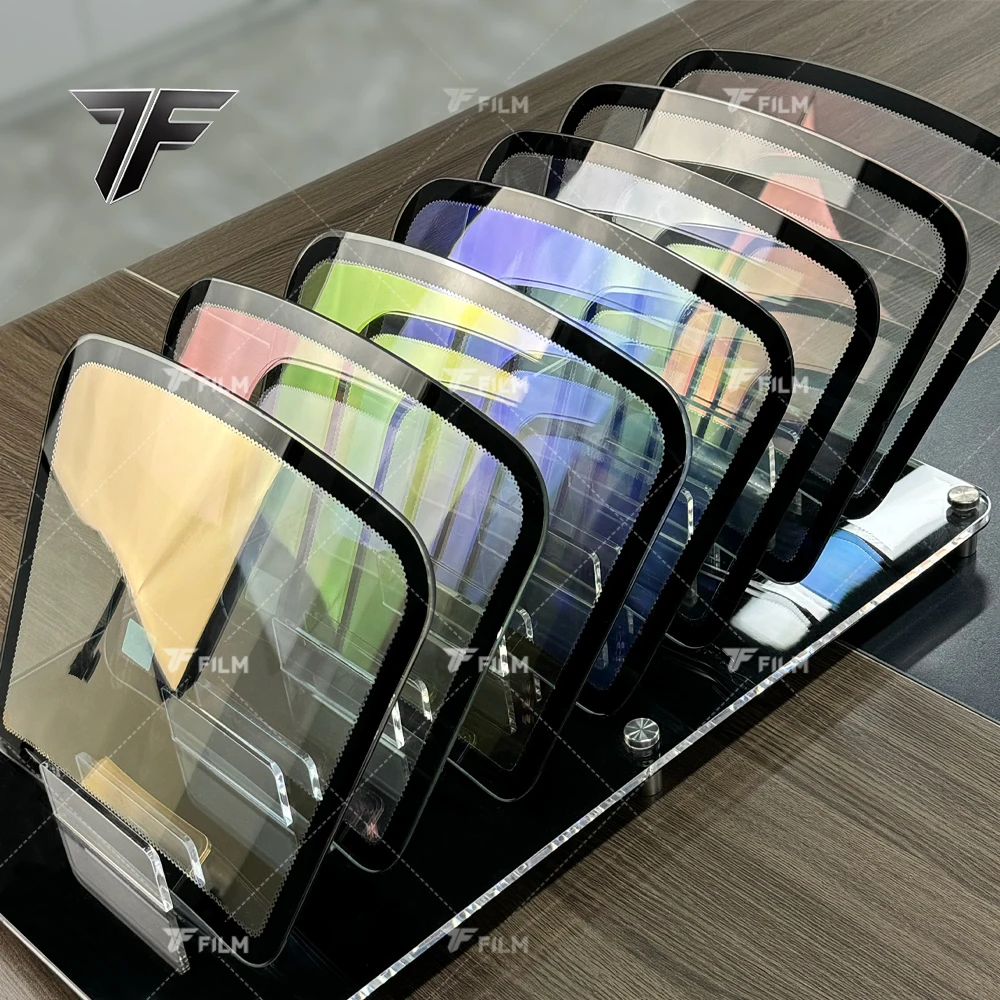 

7F Brand New Chameleon Window Tint Self-Adhesive Front Windshield Film in Blue Purple Green Red
