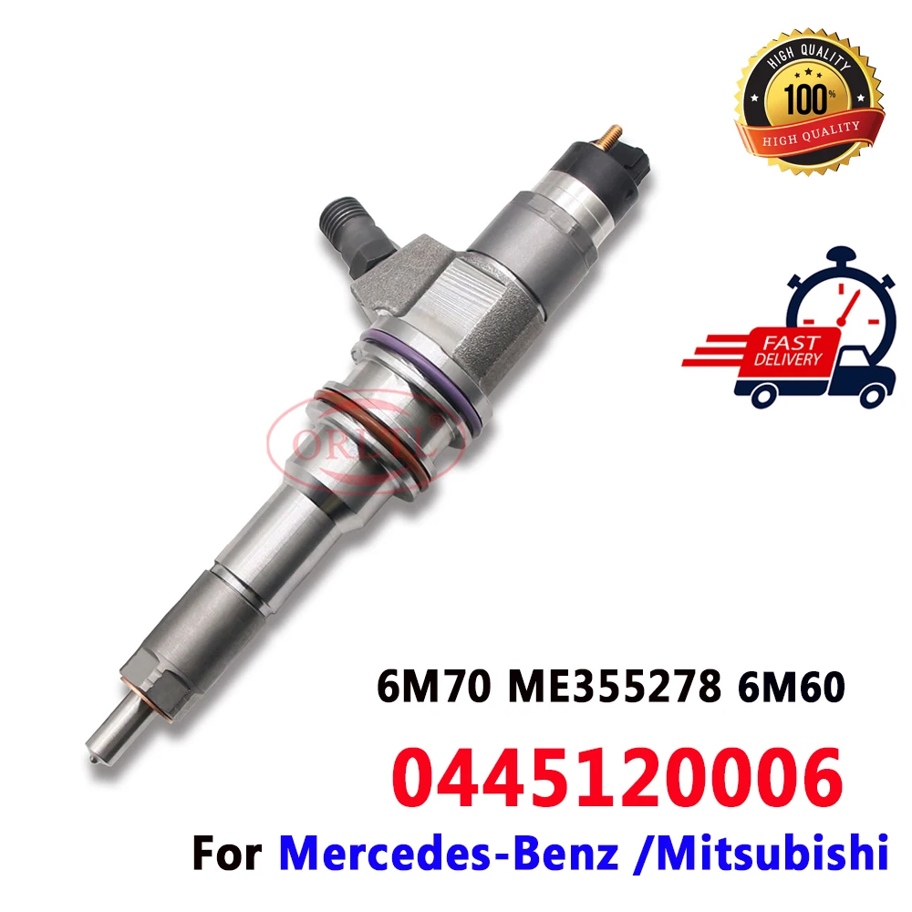 

6M70 0445120006 Common Rail Injector ME355278 Nozzle 0 445 120 006 Original Fuel Injector Assembly For Mercedes-Benz Mitsubishi