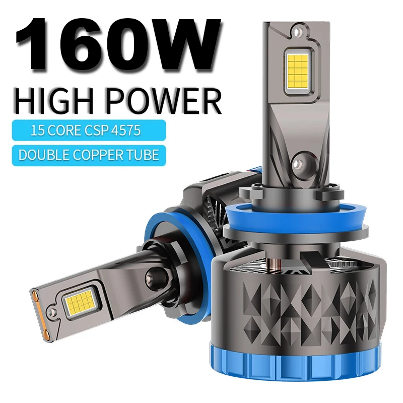 

Infitary 160W H7 H4 LED Car Headlight High Power CANBUS Fog Bulb H8 H9 H11 Double Copper Lamp HB3 9005 HB4 9006 Tube Lights 12V