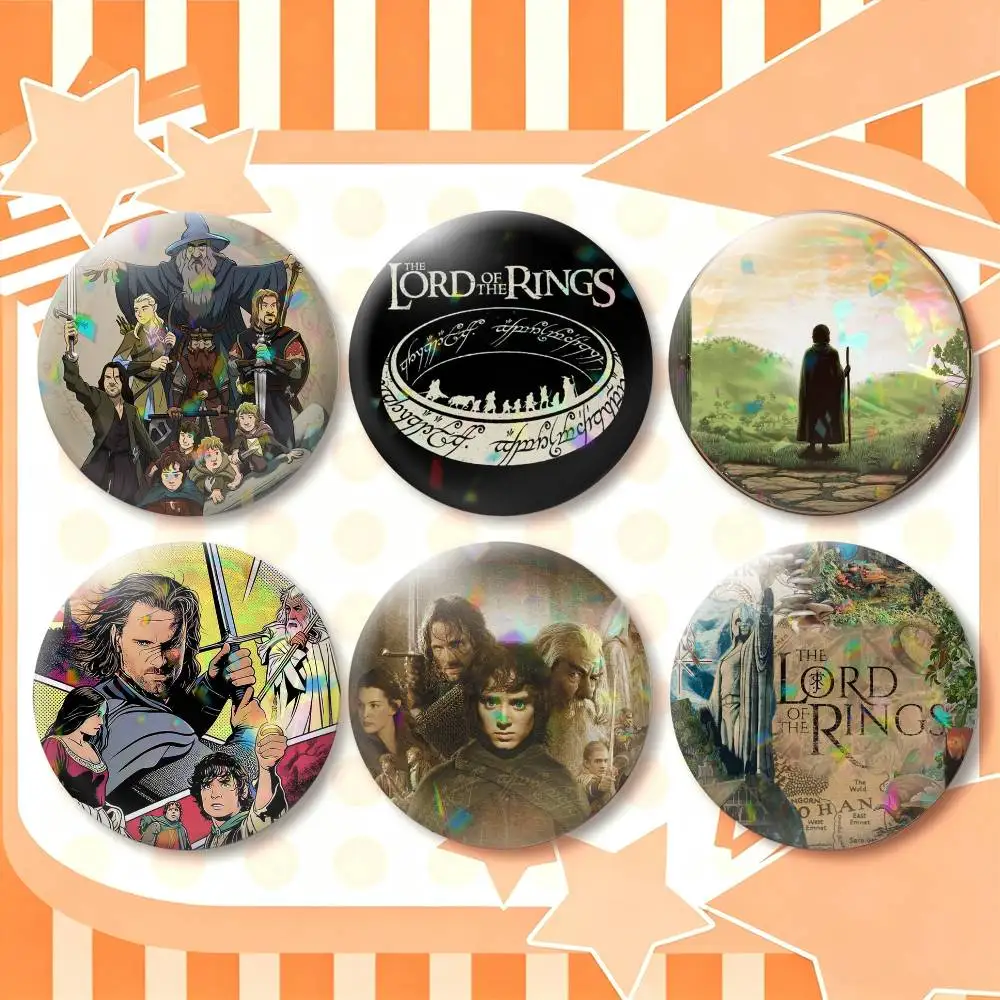 L-Lords of the R-RingES  25mm 32mm 44mm 58mm 75mm Brooches Badges Pins for Accessories Gift