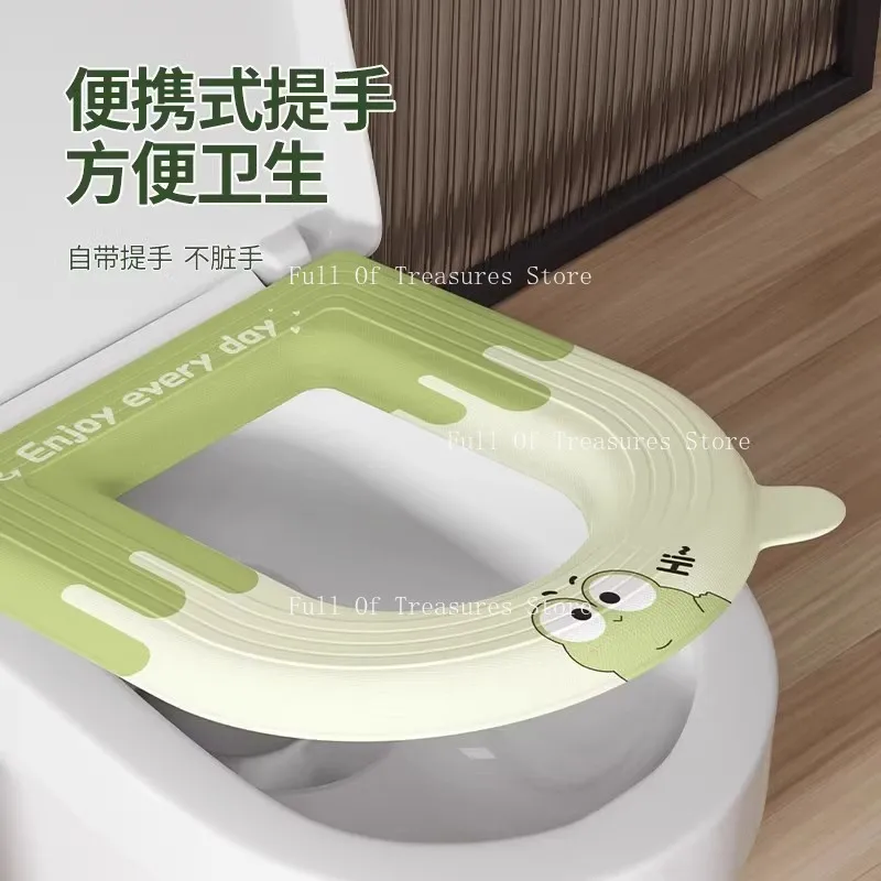 Four Seasons Universal Paste Toilet Cushion Leave-in New Household Waterproof Toilet