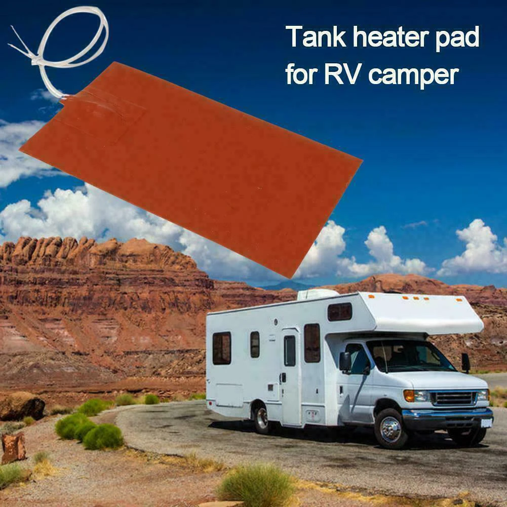 1pcs Water Holding Tank Heater Pad Silicone For Camper Motorhome W5Z5 Thermostat Auto V9M0 Accessories