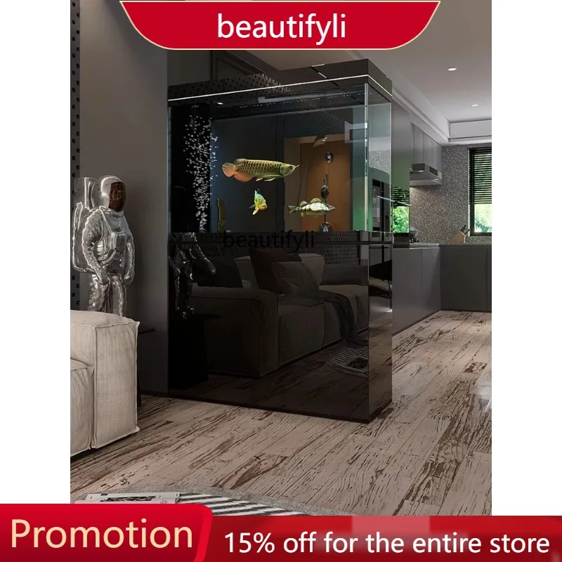 

New New glass tank large, intelligent ecological landscaping full set of cabinets integrated aquarium 4109