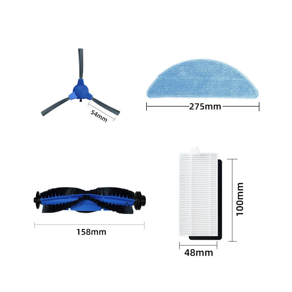 A09G-for 2290 Ultra جهاز آلي لتنظيف الأتربة قطع غيار فرشاة رئيسية فرشاة جانبية ممسحة قماش