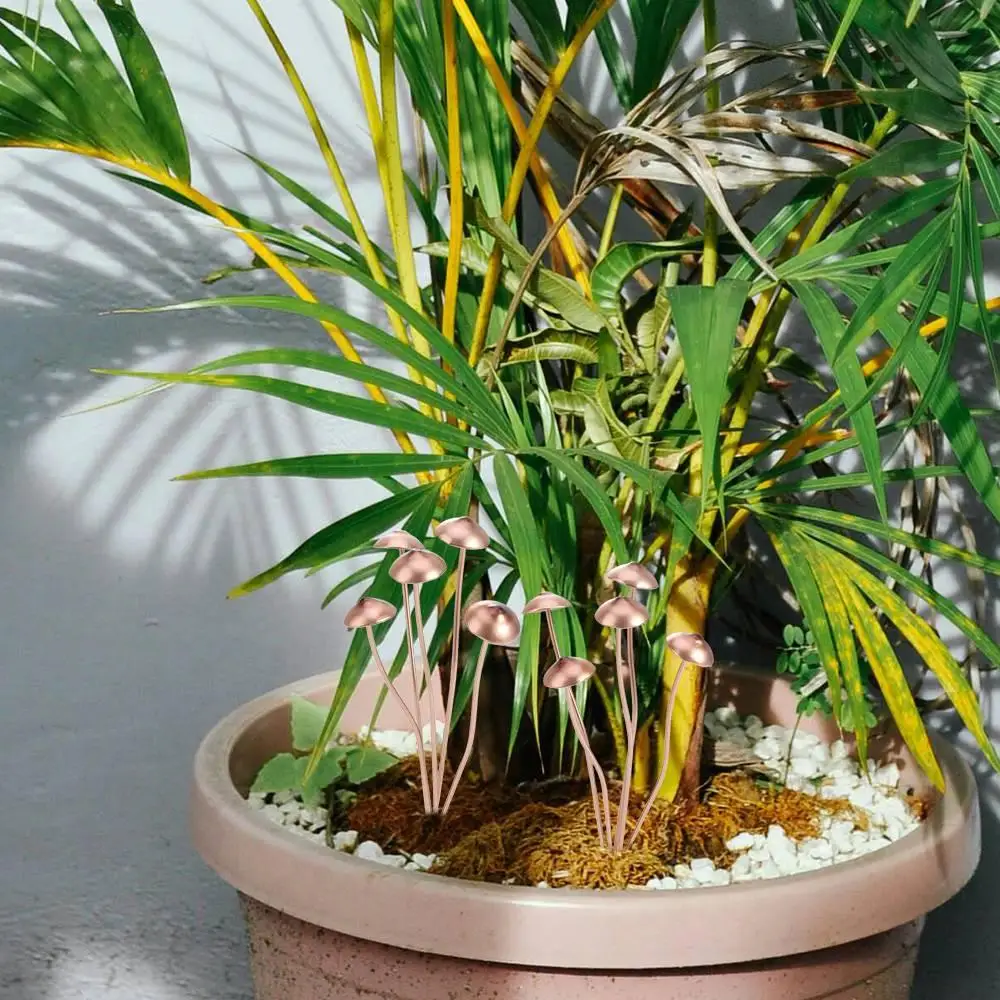 

Очаровательные металлические грибные садовые колья, уникальная статуя грибного сада ручной работы, деревенский гриб, украшение для земли, двор, лужайка