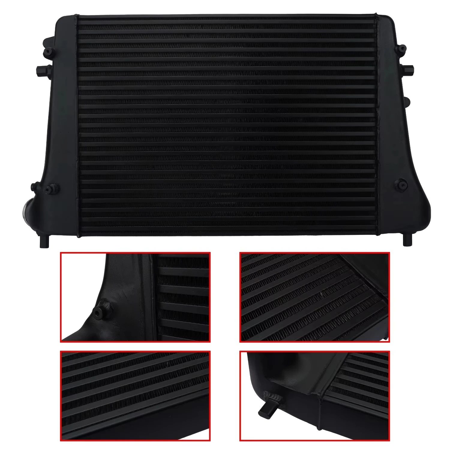 Car Front Mount Turbo Intercooler Kit for VW Golf MK5 MK6 GTI R Scirocco III Passat CC B6 B7 Jetta V VI A3 S3 T TTS 2.0T - view 5