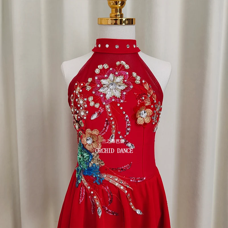 حار بيع الاطفال الفتيات الأطفال النساء الكبار أداء ارتداء الأحمر كيوبيد قميص طويل الباليه توتو ازياء