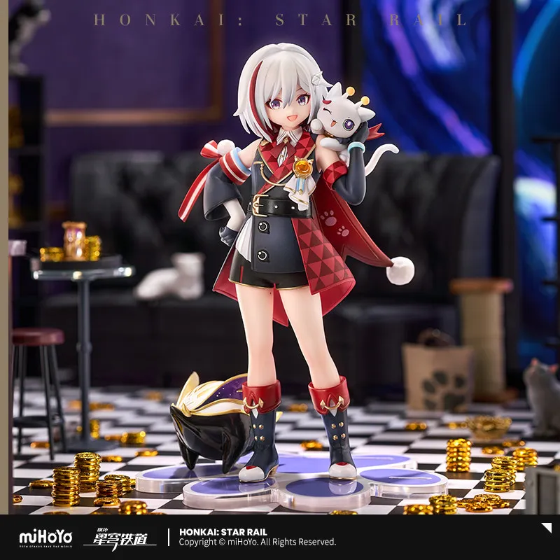 In Stock RIBOSE RISE UP+ Honkai: Star Rail Topaz & Numby Chibi Cat Series Ver. 1/8 Figure 18cm Anime Model Toy Doll Collectibles