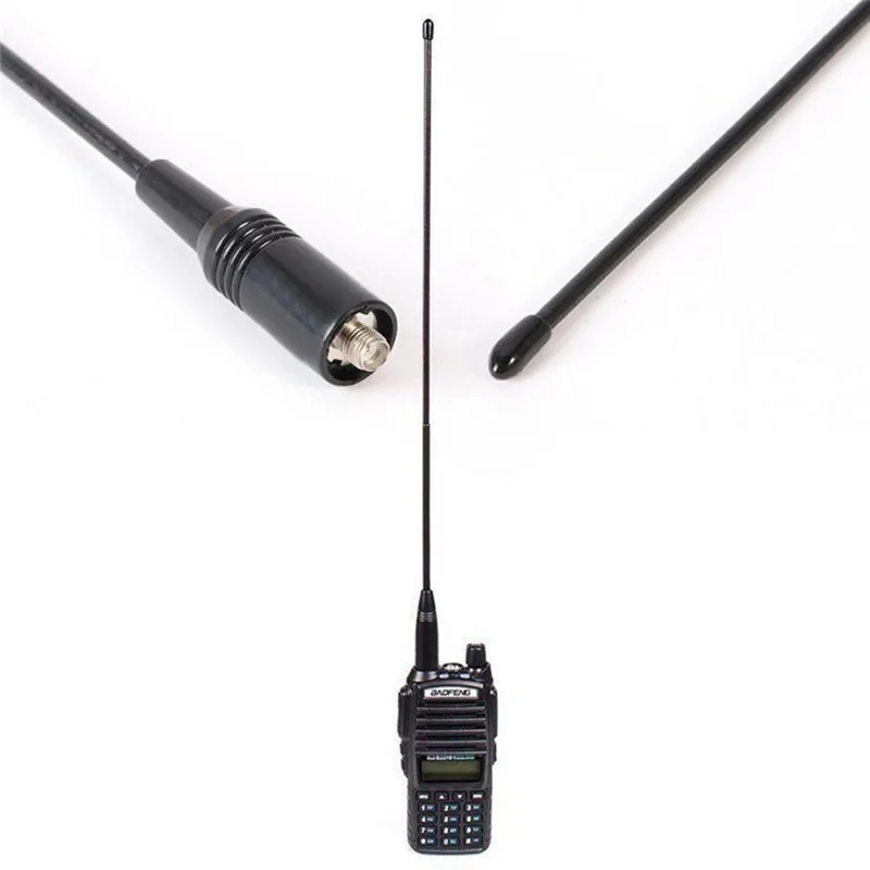 B*1PC NA-771 SMA-Female Dual Band Antenna 40cm 10W High Gain for  UV-5R UV-82 Walkie Talkie Two Way Radio Antenna