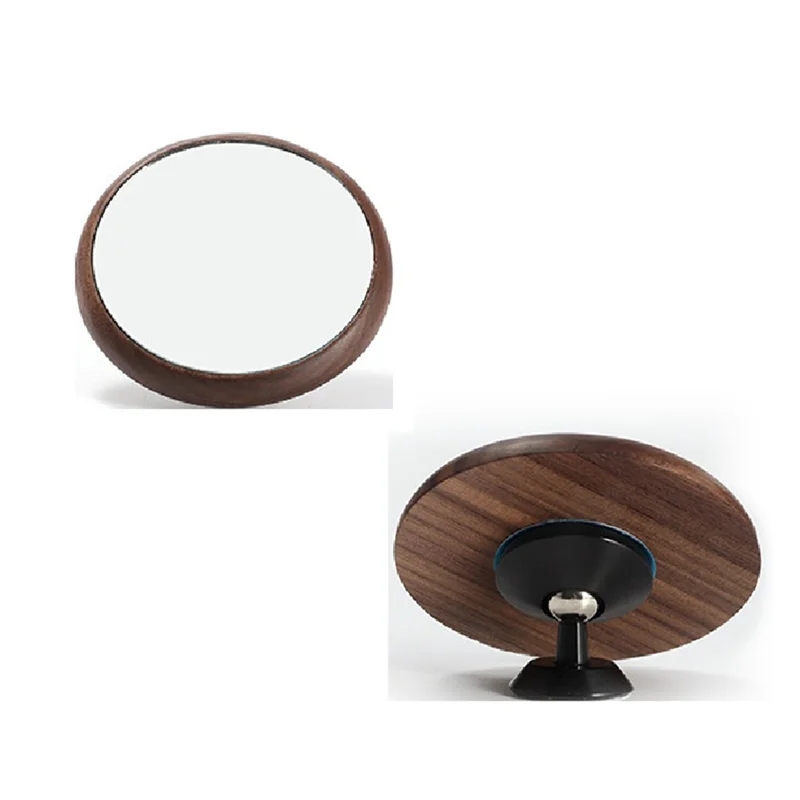 Extraction Viewing Mirror Multi-Directional Solid Wood Reflector Coffee Machine Mirror-[Qahk]