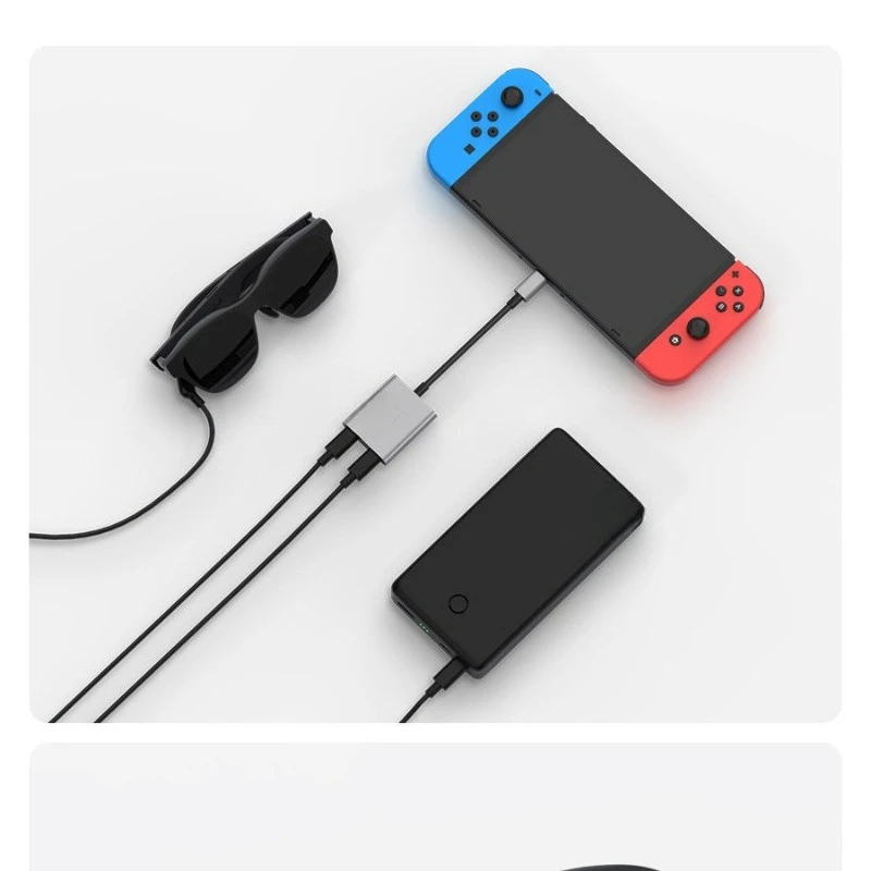 

Docking station, Air glasses are fully adapted, handheld direct connection, play while charging Switch must-have