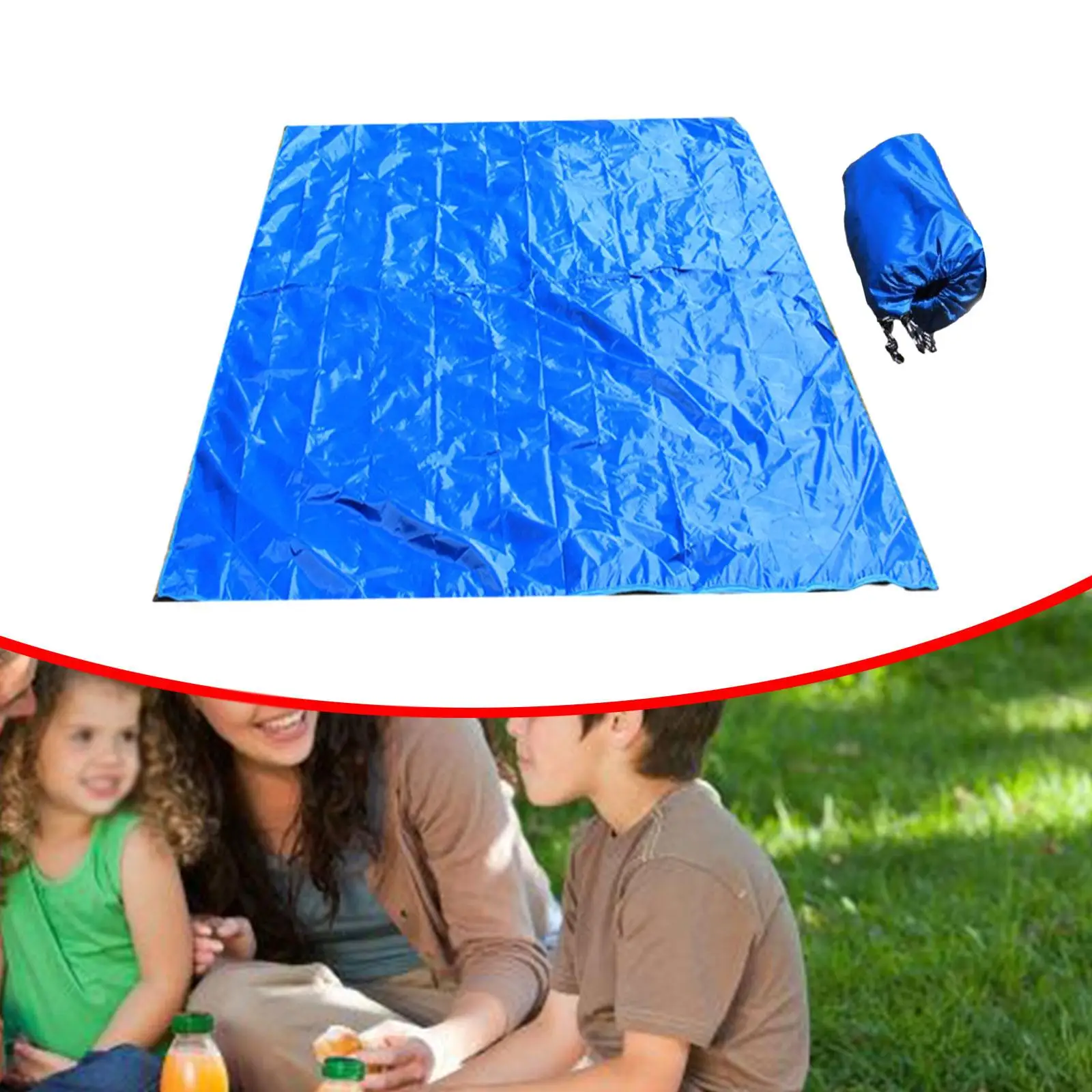 Picnic Blanket Lightweight with Storage Bag for Hiking Camping Festival