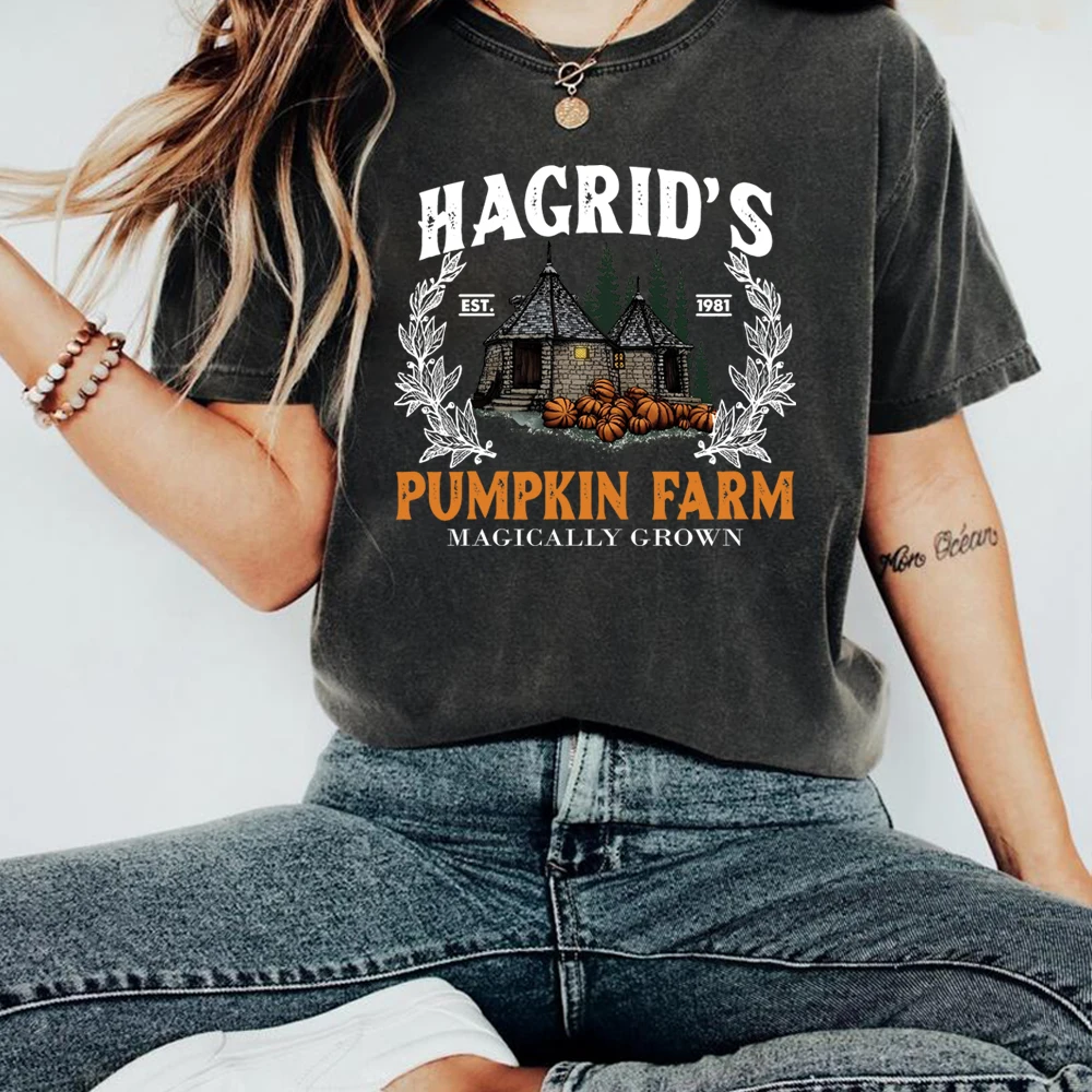 

Hagrid's Pumpkin Patch T Shirt Fall T-shirt Pumpkin Farm Tshirt Halloween Shirts Spooky Season Tees Tops Unisex Thanksgiving Top