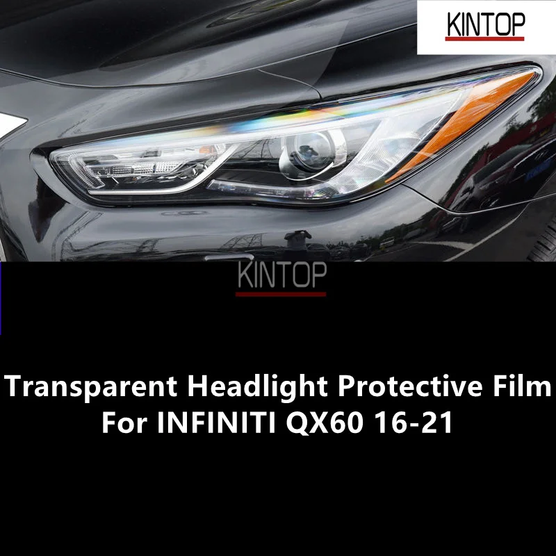 

For INFINITI QX60 16-21 TPU Transparent Headlight Protective Film, Headlight Protection,Film Modification