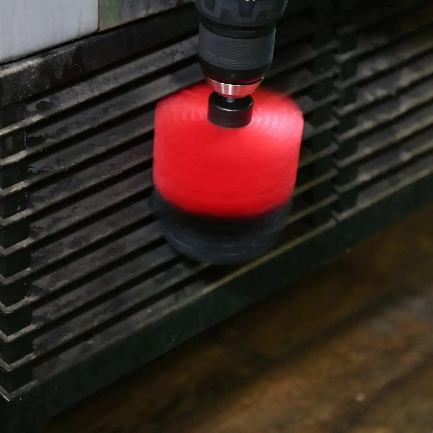 電動ドリル用3ピースブラックナイロンスクラブブラシアタッチメント