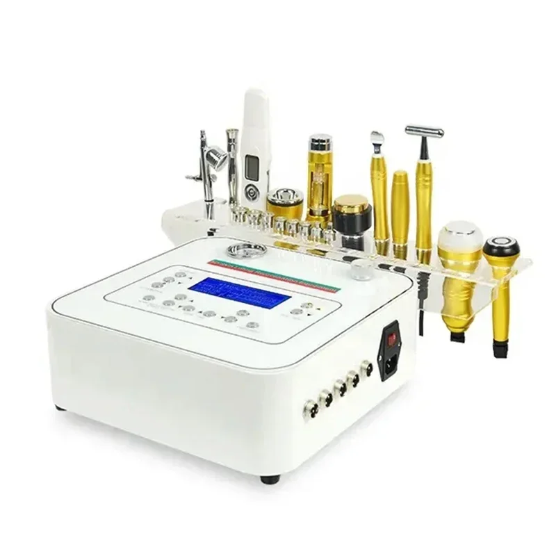 Portable 11 in 1 Microdermabrasion Facial RF Ultrasound Cooling Deep Clean Skin Scrubber Machine For Beauty Salon