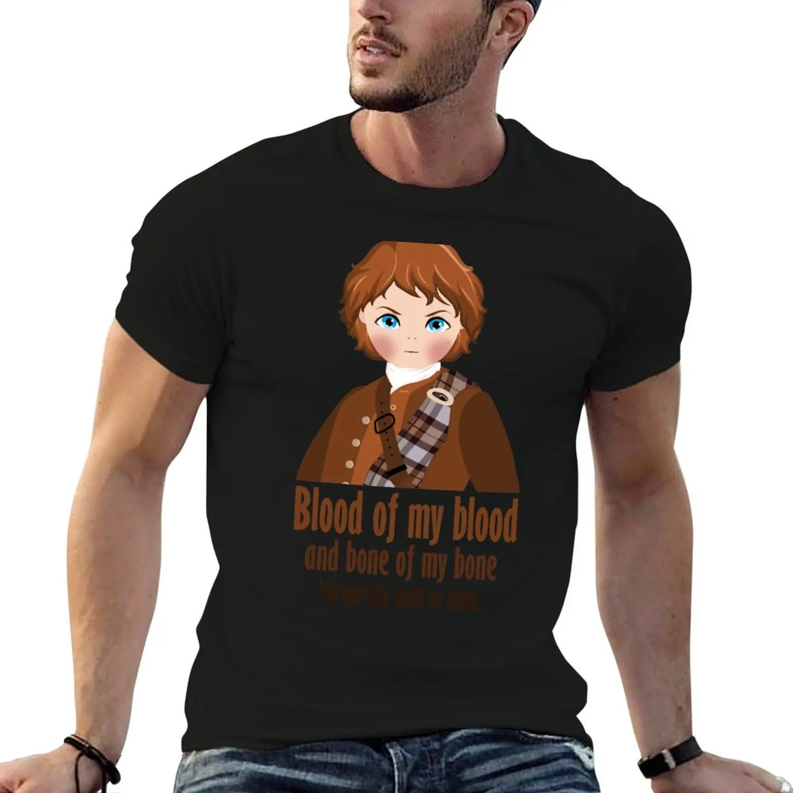 Blood of my blood T-Shirt anime clothes valentines clothes t shirts for men