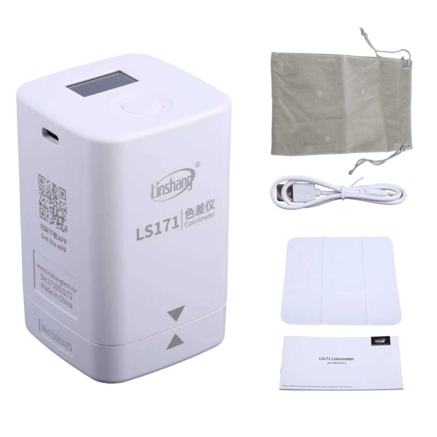 Linshang LS170 LS171 Colorimeter Precise Colorimeter Color Difference Meter Tester for Color Capturing Matching Comparing.