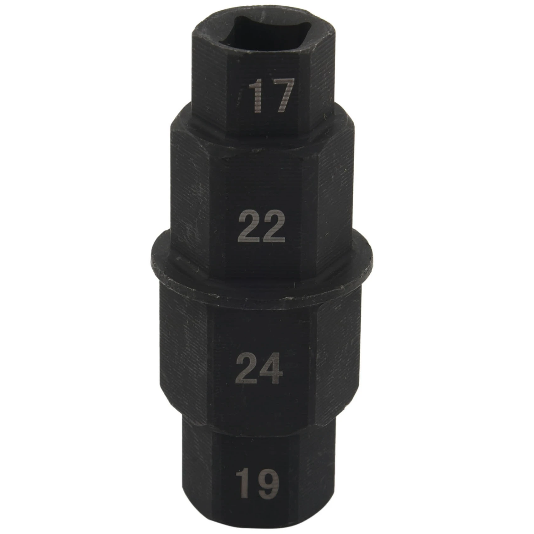 A30F-Motorcycles Hex Axle Tool - 17Mm, 19Mm, 22Mm, 24Mm - Hexagon Front Wheel Hub Axle Spindle Socket Adapter Tool 3/8 Inch