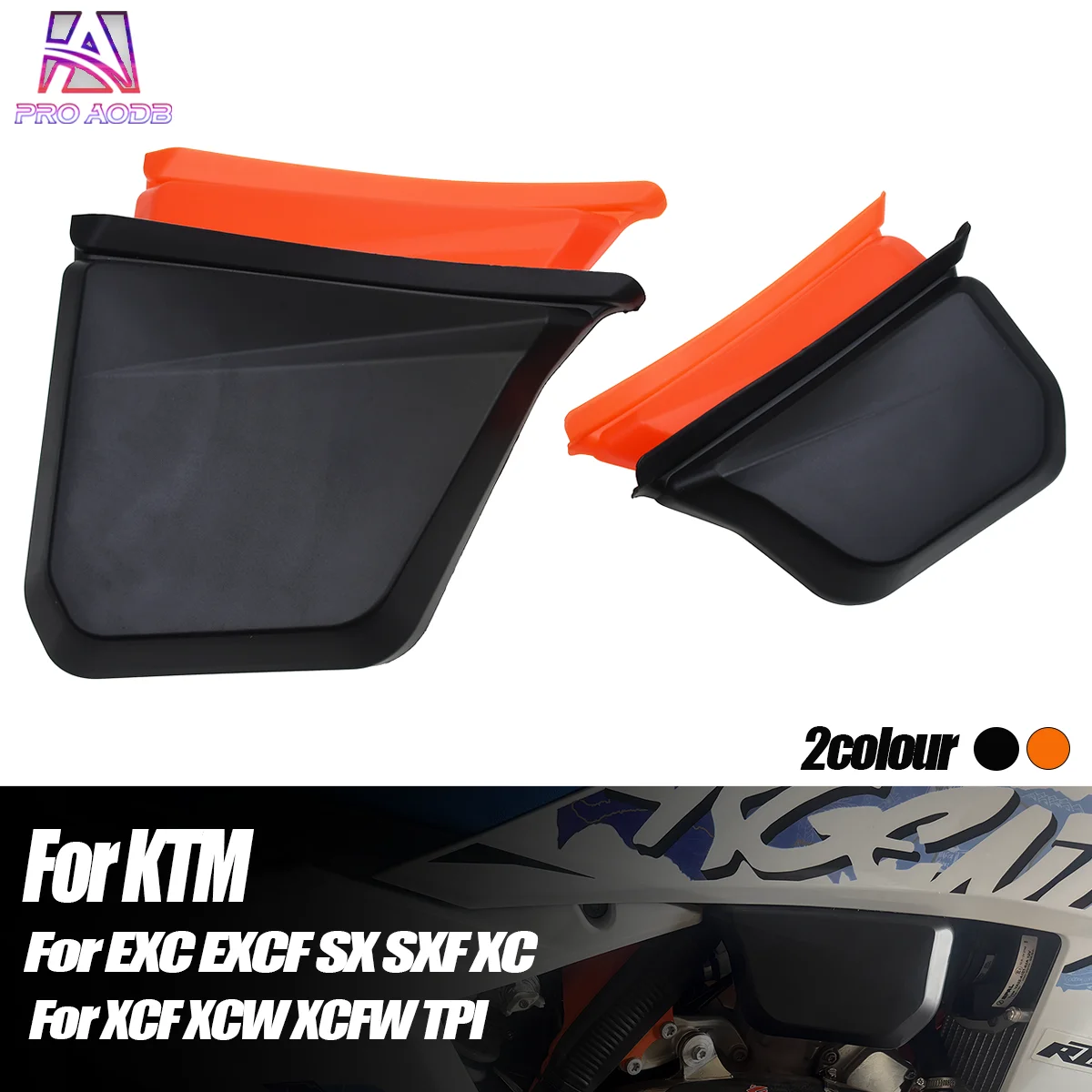 Left Right Fuel Tank Cover Guard Protector For KTM EXC150 EXC250 EXC300 XC125 XC250 XC300 EXC Six Days Hardenduro CKD 2024 Parts