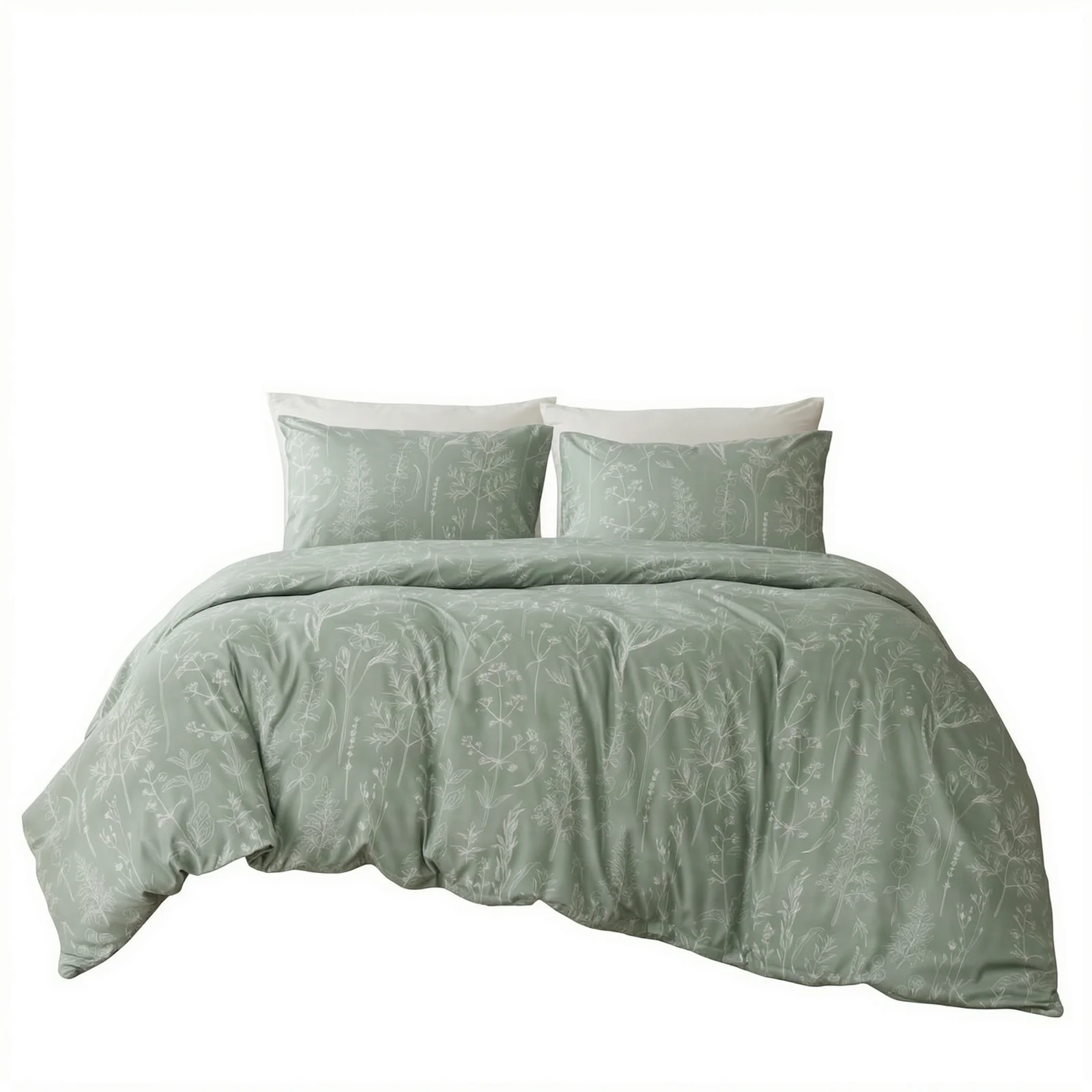 Duvet Cover Size Available In Soft Comfortable Green Cotton Floral Options Sleep 4 Piece Duvet Cover