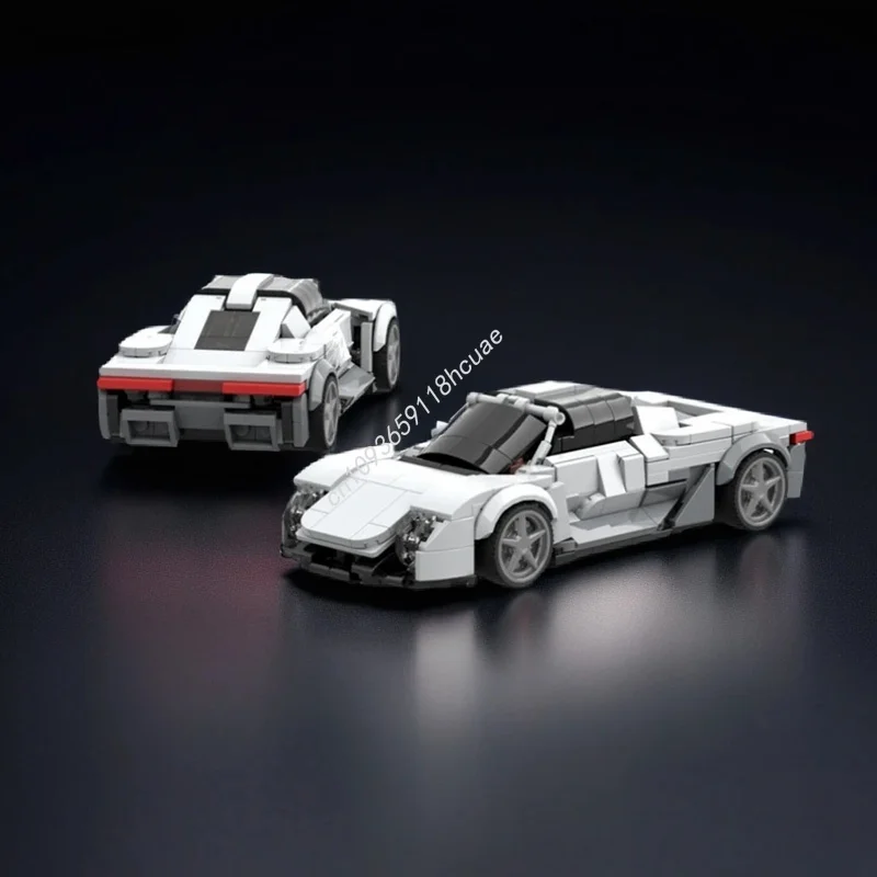 394 قطعة MOC بورشيد ميشن X مفهوم أبطال المدينة نموذج ألعاب مكعبات البناء تجميع لتقوم بها بنفسك فكرة الطوب هدية الكريسماس للأطفال #3