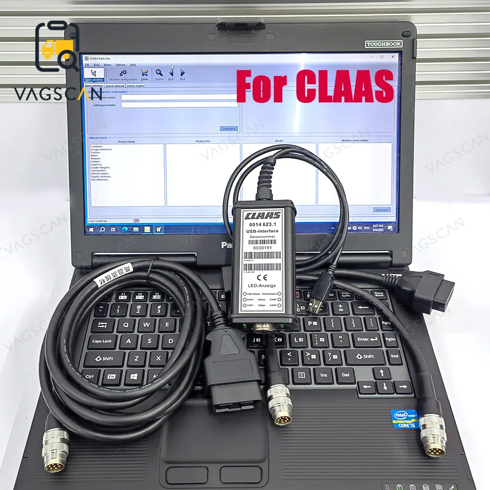 CF19/CFC2/CF52/CF52 laptop for CLAAS DIAGNOSTIC tool Agricultural machinery Diagnostic CANUSB