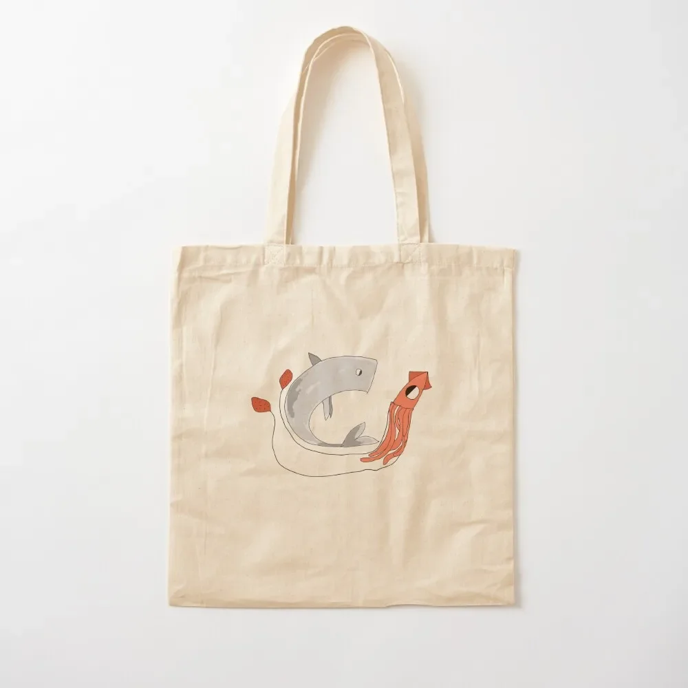 

Whale vs Squid Tote Bag canvas tote Shopper bags men women