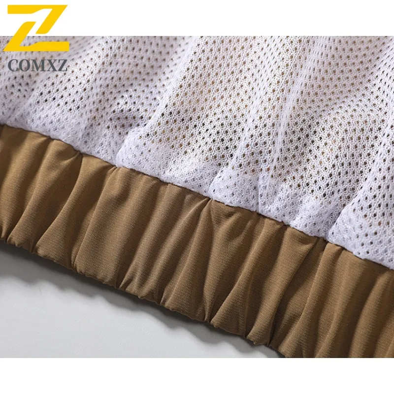 سترة COMXZ للرجال بياقة واقفة مقاومة للرياح ومقاومة للماء ملابس خروج كلاسيكية خفيفة الوزن معطف خارجي ربيعي كاجوال موضة قابلة للتنفس #6