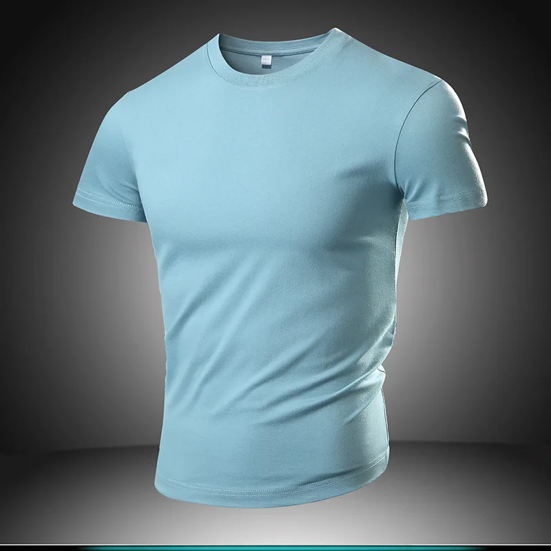 Hochwertige Baumwolle T-Shirts Männer Basic T-Shirt lässig T-Shirt übergroße Tops 2023 Sommer Unisex kurze T-Shirts T-Shirts Männer Kleidung