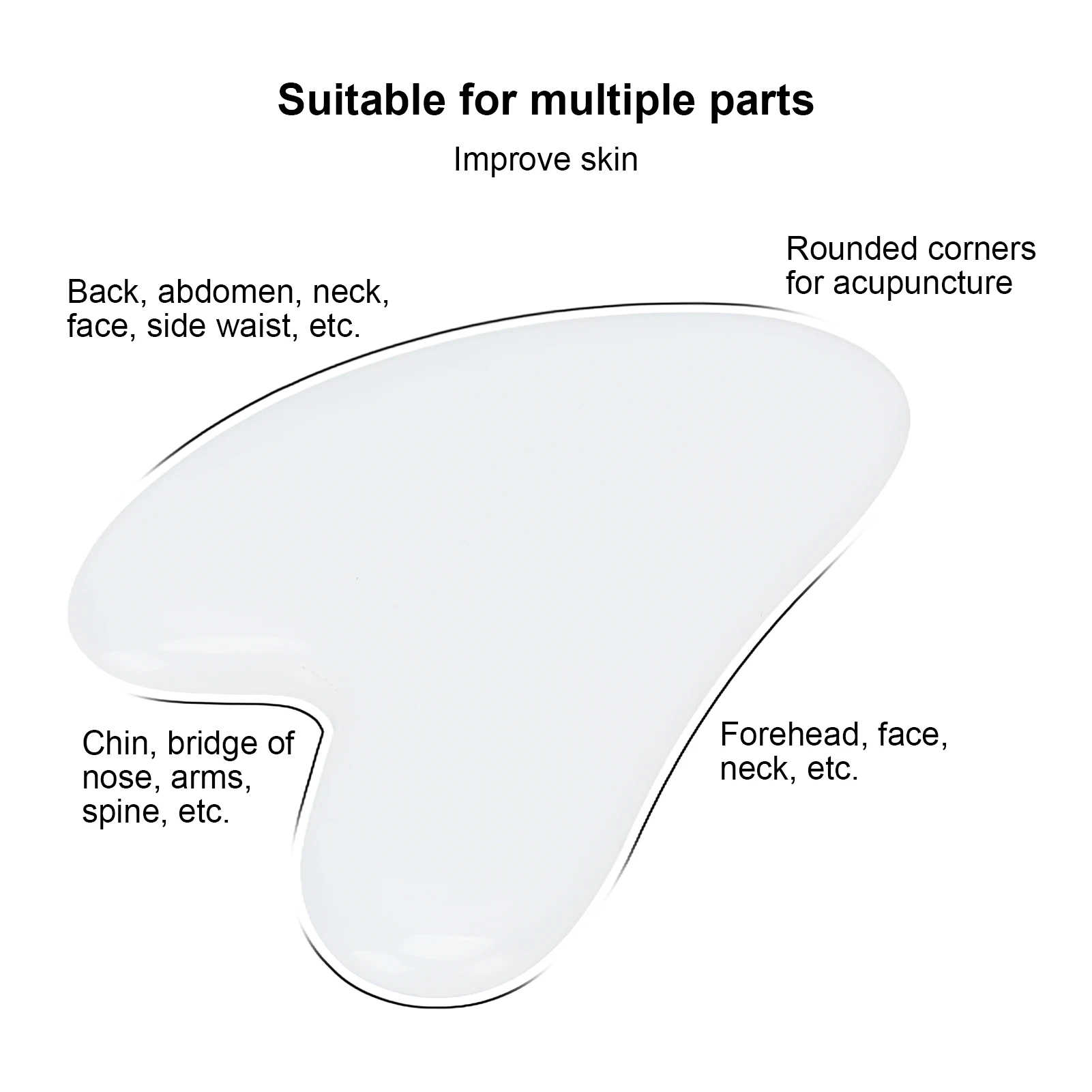 1pcs Heart Shape นวดสปาขี้ผึ้ง Gua Sha Scraping นวด Scraper เครื่องนวดหน้าฝังเข็ม Guasha BOARD นวดสําหรับใบหน้า