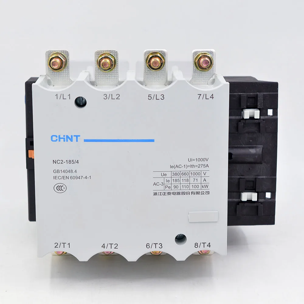 YYHC electrical contactor CHINT Power Contactor NC2 Series 3P AC contactor NC2-225 110V 127V 220V 380V