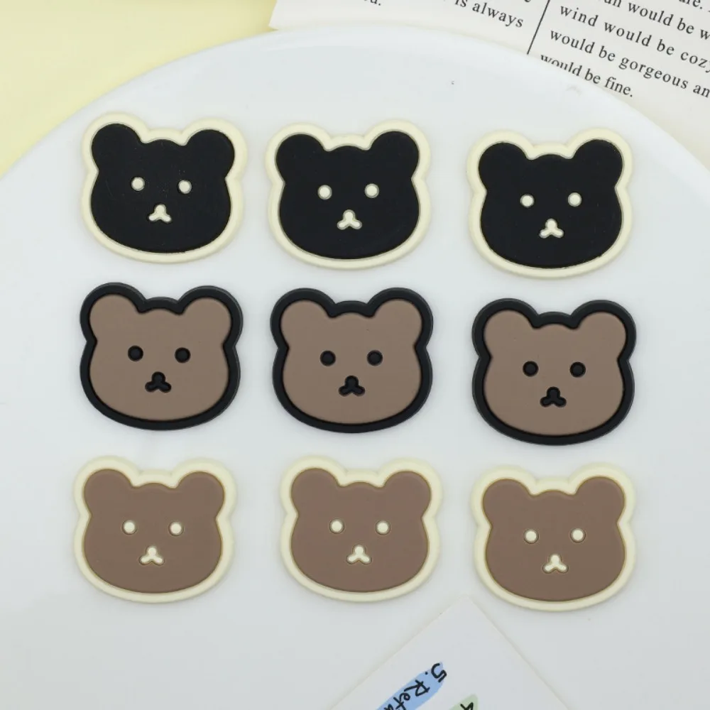 9pcs of Cartoon Bear Shoe Decorations PVC Charms for Sandals, Perfect for Sandals Decoration and Gifts