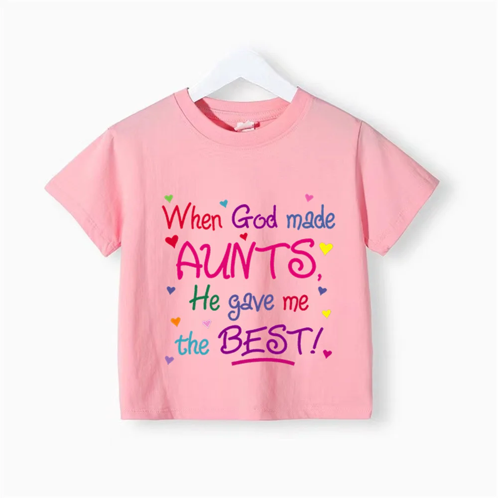 Kids Summer Short sleeve monogram print doll Sunny Casual Cotton T-shirt Comfortable Boys Girls top Cotton T-shirt top