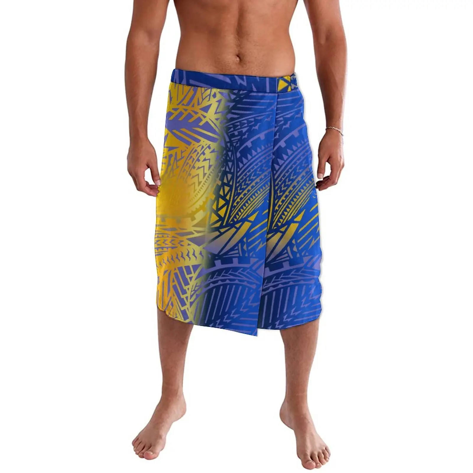 2023 Reggae Tatau Ie Faitaga Polynesian Tribal Rasta Clothing Lavalava Tupenu Mens Wrap Skirt Custom Father\'s Day Gift For Dad