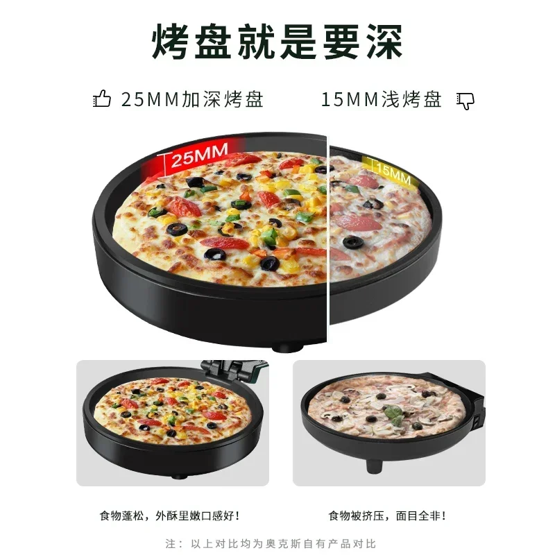 Electric Baking Pan Crepe Maker Machine Double Sided Heating Pancake Pan Electric Skillets Pizza Tortilla Maker