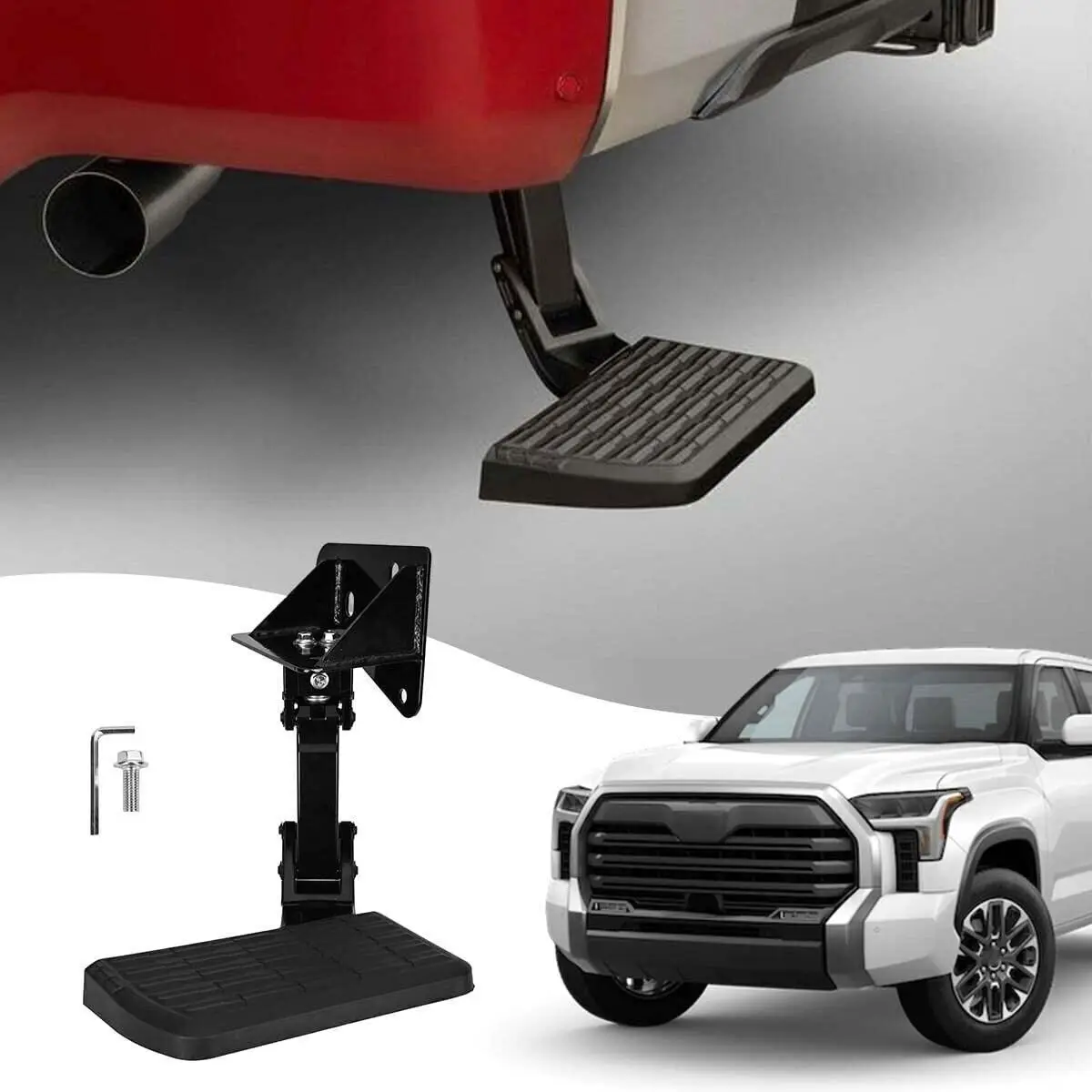 Truck Bed Side Step Retractable Bumper Step Fits for 2022 2023 Tundra