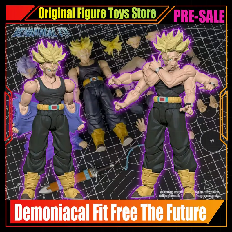 

IN-STOCK New Demoniacal Fit Trunks Free The Future Anime Figure The Coming One Super Saiyan Trunks Action Figurine Trunks Toys