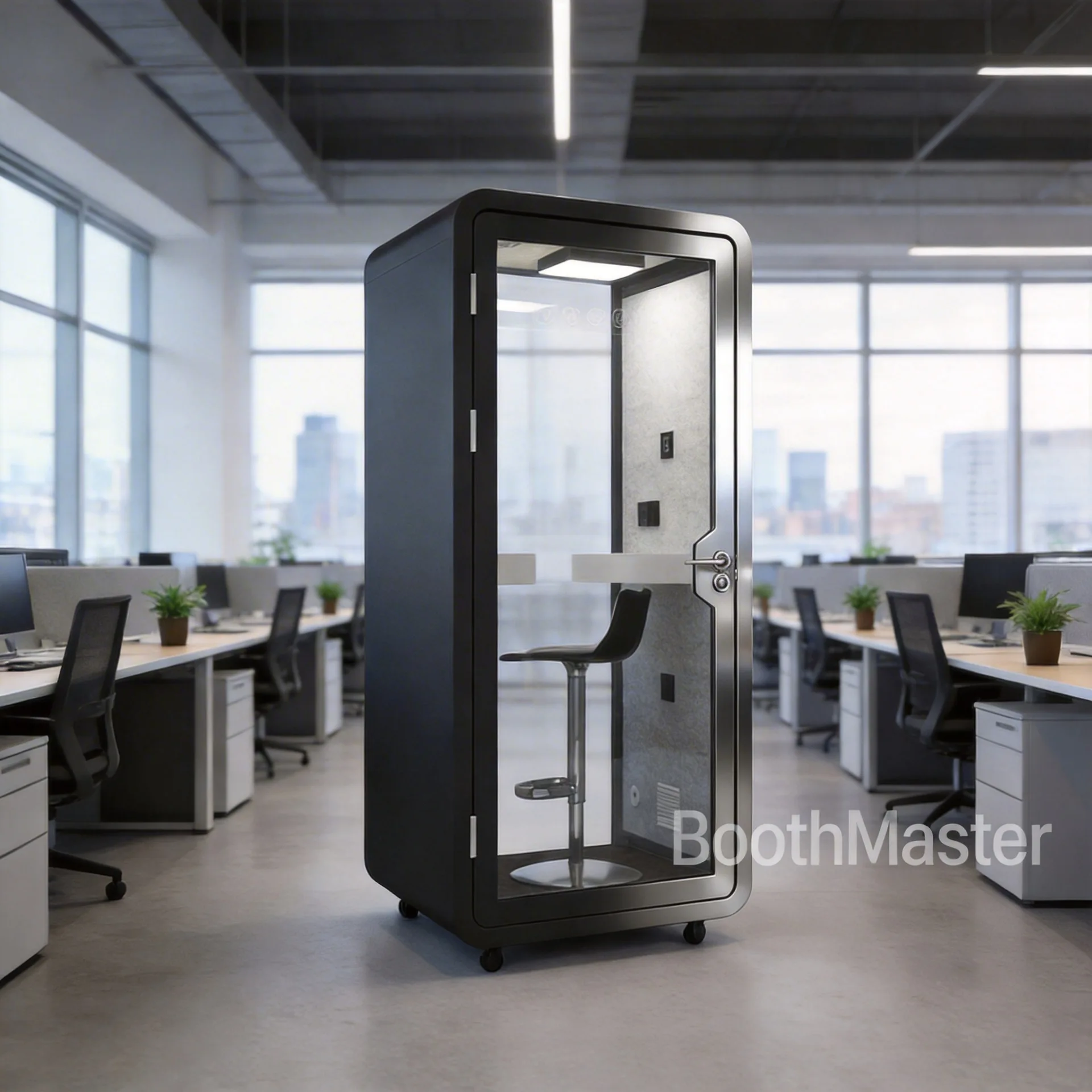 YJQ soundproof room phone booth indoor large size recording studio phone booth office