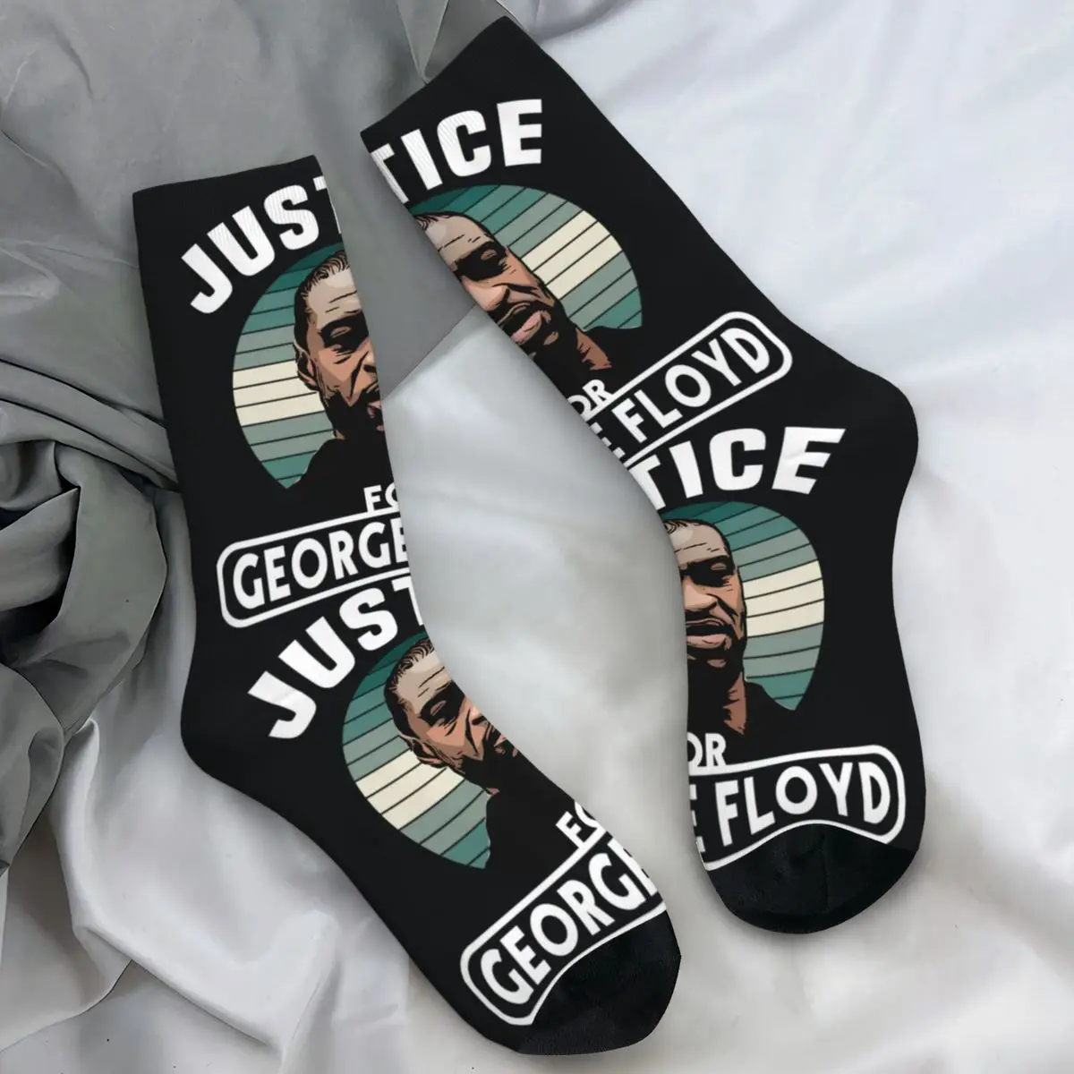 

Носки для взрослых и мужчин Rip George Floyd I Can't Breathe Justice For George Floyd Black Lives Matter Stockings Носки Нескользящие носки