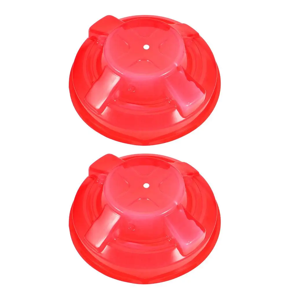 2Pcs Smoke Kitchen Cooking Plastic Alarm Smokes Alarm Protective Cover Smokes Protective Cover Protector Red