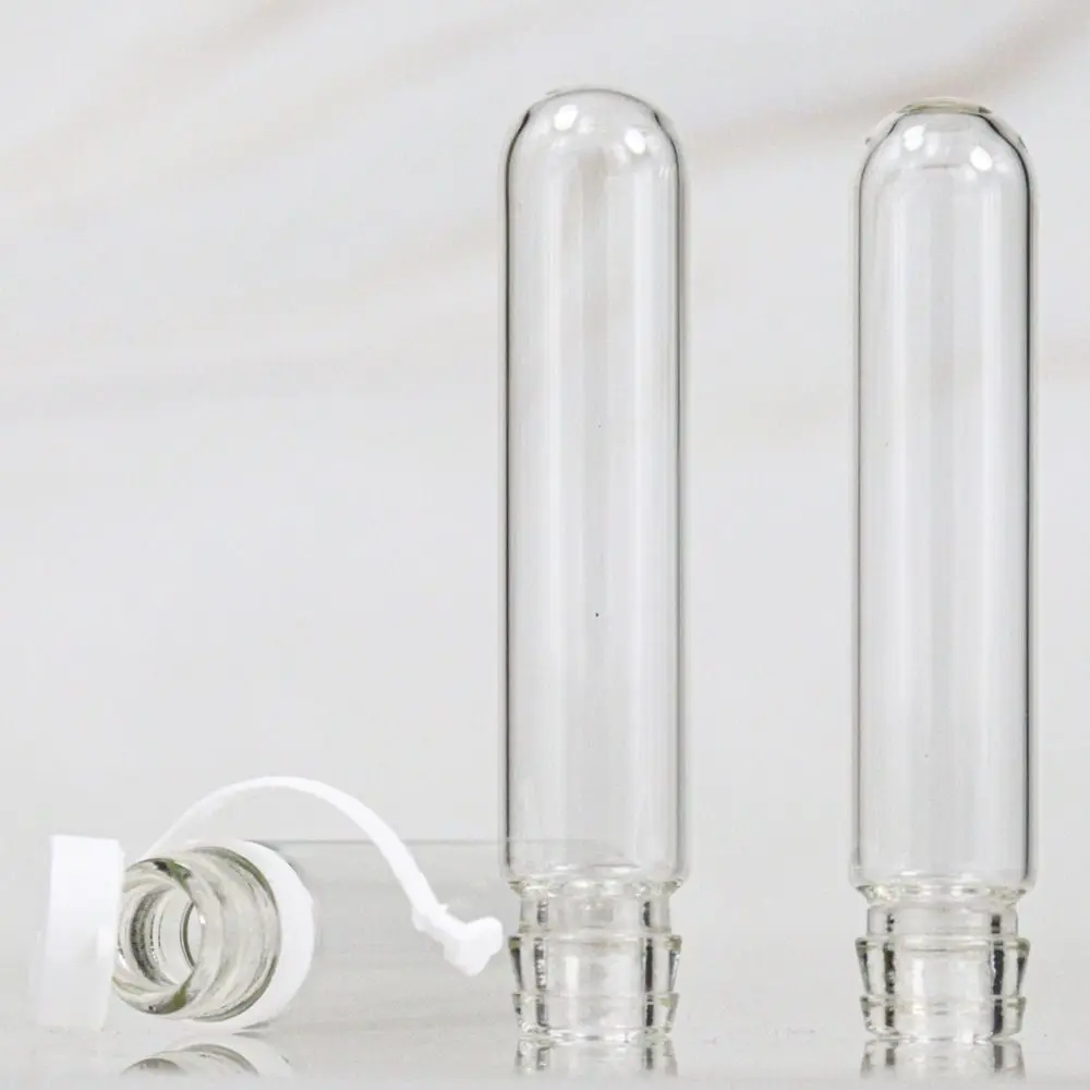 Lab Experiment Supplies Cosmetic Liquid Container Glass Test Tube Mini Refillable Bottle Round Bottom Bottle Perfume Bottle