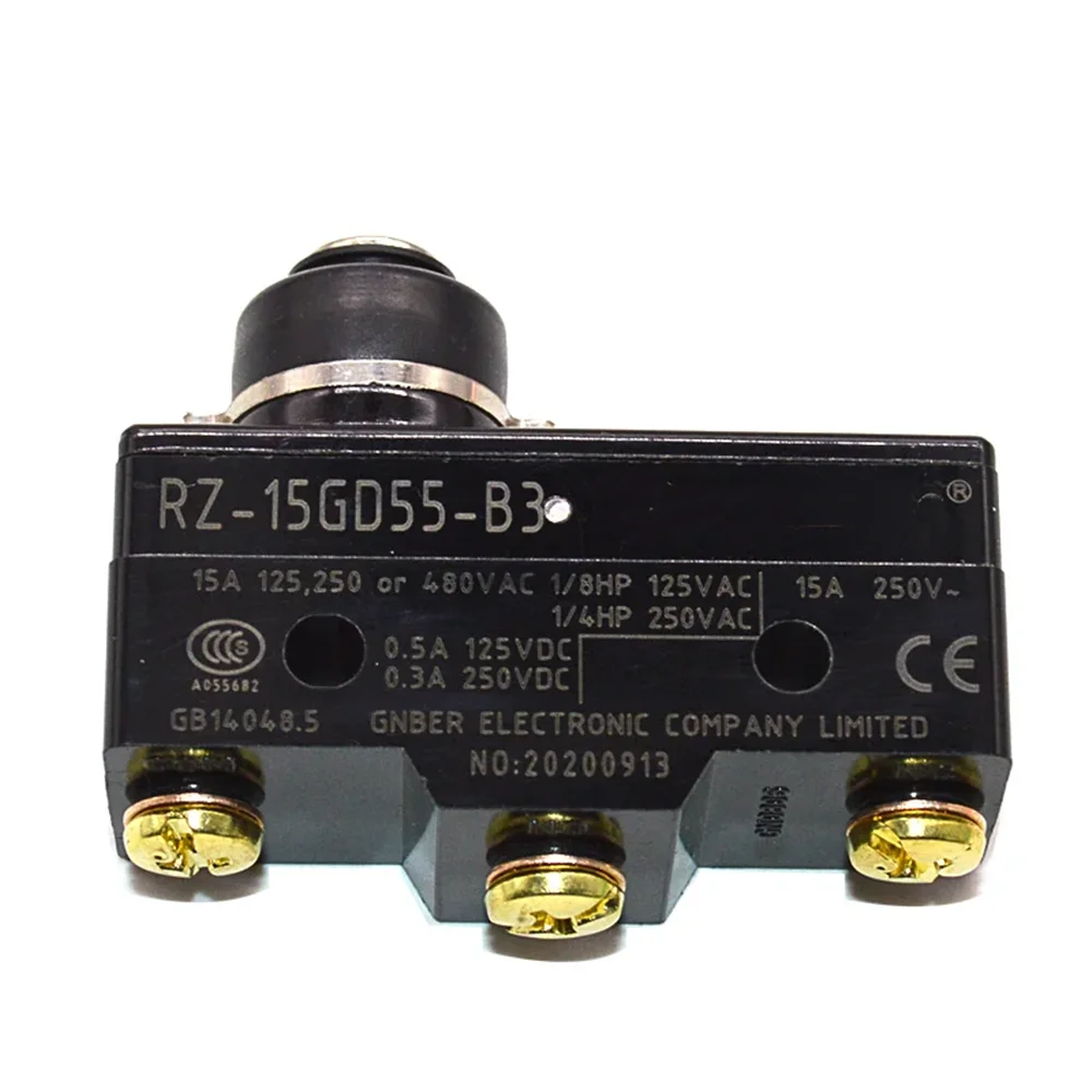 2PCS/lot 100%New switch RZ-15GD-B3 RZ-15G-B3 RZ-15GD55 RZ 15GD B3 RZ 15G B3 15A Light touch plunger short button type mich
