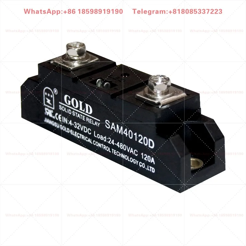 Genuine Jiangsu Gute single-phase 120A industrial grade solid state relay SAM40120D DC control AC