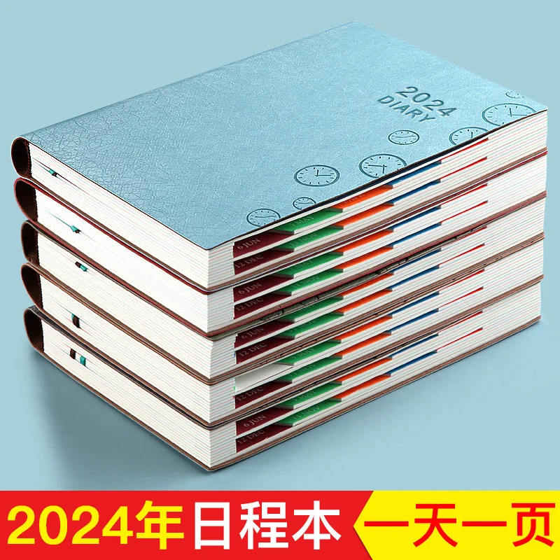 2024 Schedule: New Notebook, Calendar Notebook, 365 Days, One Page Daily Plan weekly planner undated  study supplies